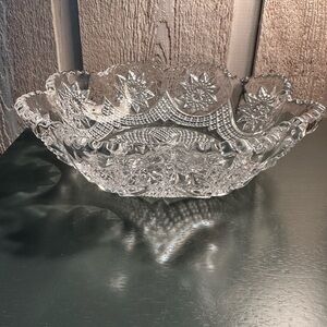 Vintage American Pressed Glass Bowl